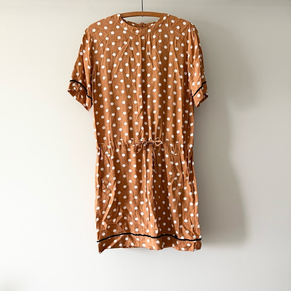 NUMPH Tiny Polka Dots‎ Knee Length Dropwaist Dress 36